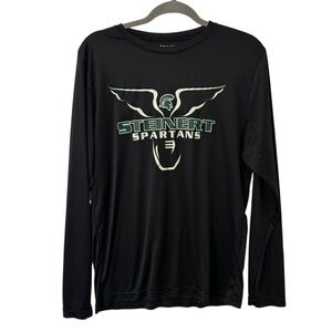 Gray Long Sleeve Top Shirt Athletic Fitness Steinert Spartans Mens Unisex Medium
